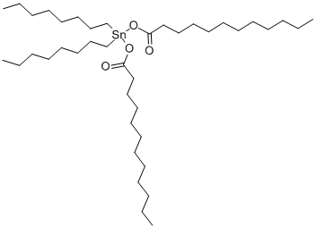 Bis (lauroyloxy) dioctyltin 구조